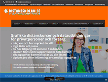 Tablet Screenshot of distansskolan.se